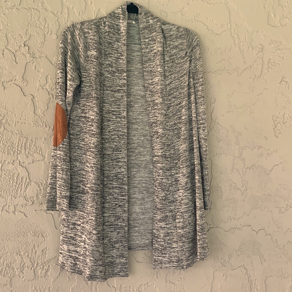 Lollipop star open front sweater